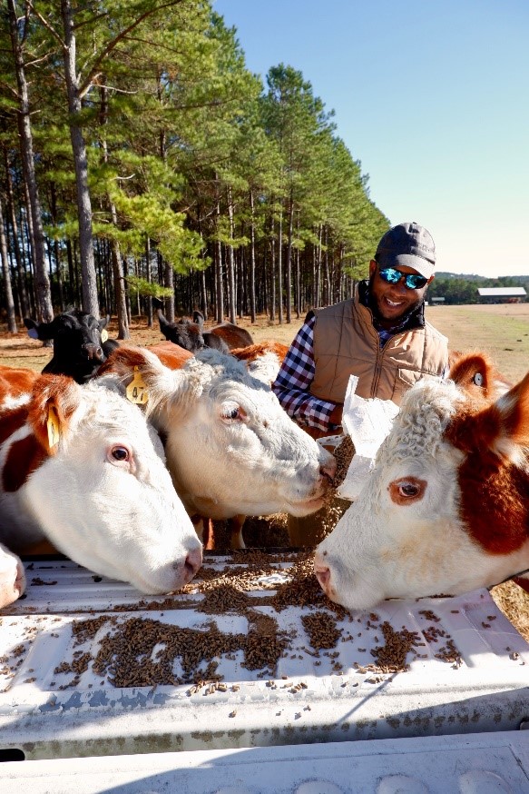 Christopher Sumpter Jr., a fourth-generation farmer from Borden, South Carolina